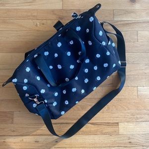 Alice and Olivia daisy duffle bag with adjustable straps